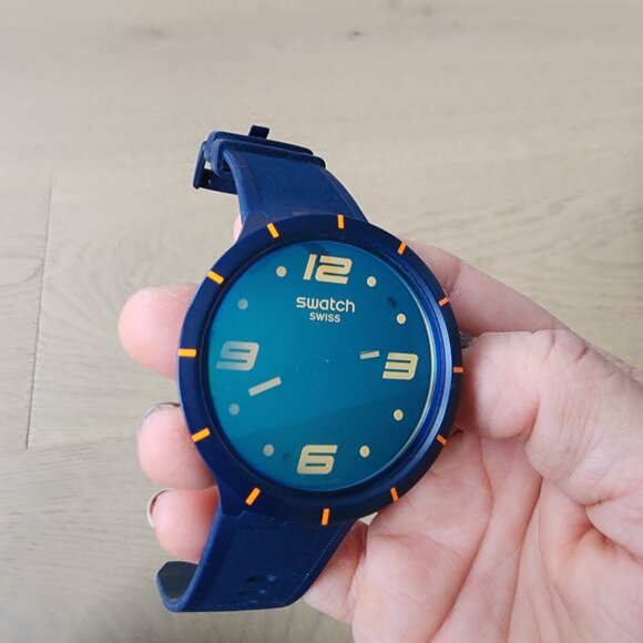 Swatch Big Bold Watch in Futuristic Blue - Picture 2 of 15
